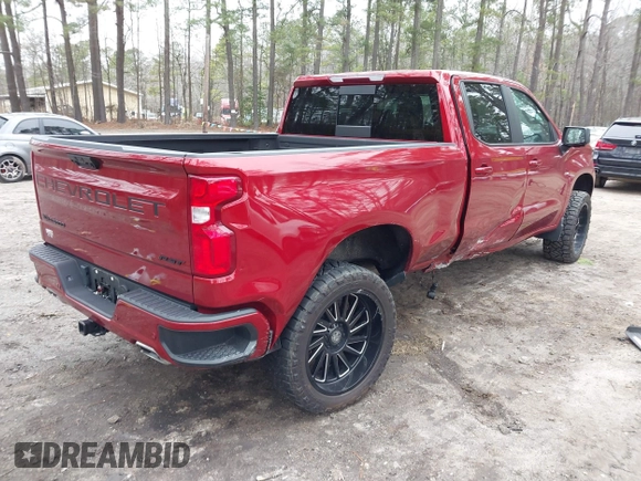 2022 Chevrolet Silverado 1500 RST with VIN 1GCUDEED6NZ557027, listed as a IAAI auction lot 41602219 with 9,816 mi miles and . Bid and sale history available at DreamBid. Image 4.