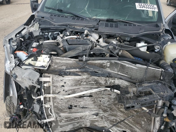 2021 Ford Super Duty F-250 SRW XL with VIN 1FT8W2BT8MEC78349, listed as a Copart auction lot 55433335 with 0 mi miles and Salvage Title. Bid and sale history available at carsss.com. Image 11.
