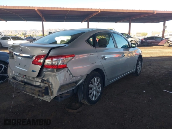 2014 Nissan Sentra SV with VIN 1N4AB7APXEN855243, listed as a IAAI auction lot 42554028 with 161,671 mi miles and . Bid and sale history available at DreamBid. Image 4.