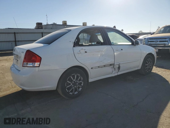 2009 Kia Spectra SX with VIN KNAFE222095644617, listed as a Copart auction lot 78531514 with 240,465 mi miles and Salvage Title. Bid and sale history available at carsss.com. Image 3.