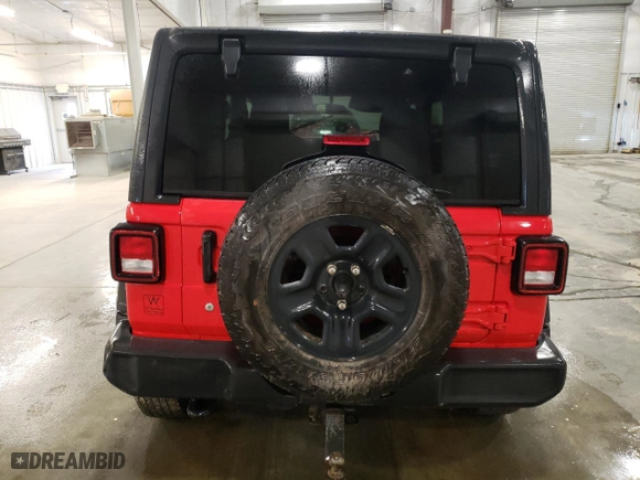 2018 Jeep Wrangler Sport S with VIN 1C4GJXAN2JW291971, listed as a Copart auction lot 51155765 with 98,763 mi miles and Salvage Title. Bid and sale history available at carsss.com. Image 6.