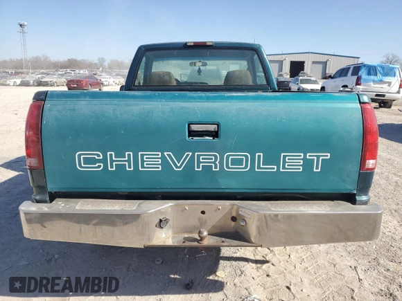 1996 Chevrolet Silverado 1500 with VIN 1GCEC14W4TZ212093, listed as a Copart auction lot 88903845 with 195,672 mi miles and Salvage Title. Bid and sale history available at DreamBid. Image 6.