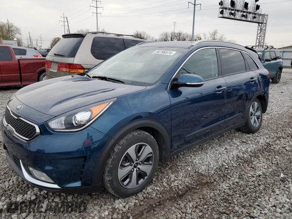 2019 Kia Niro Touring with VIN KNDCE3LC2K5312266, listed as a Copart auction lot 80766574 with 71,560 mi miles and Salvage Title. Bid and sale history available at carsss.com. Image 1.