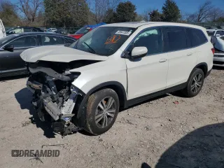 2017 Honda Pilot EX-L z VIN 5FNYF5H72HB027410, wystawiony jako Copart lot #49647305 z przebiegiem 90 192 mil mil oraz Szkoda całkowita • Salvage title. Historia ofert i sprzedaży dostępna na DreamBid. Obrazek 1.