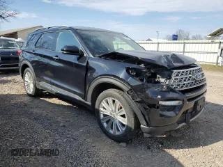 2020 Ford Explorer Limited with VIN 1FMSK8FHXLGB45021, listed as a Copart auction lot 53300745 with 122,959 mi miles and Salvage Title. Bid and sale history available at carsss.com. Image 4.