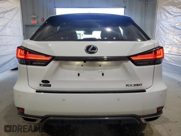 2022 Lexus RX 350 F Sport with VIN 2T2YZMDA4NC315637, listed as a Copart auction lot 53064435 with 20,065 mi miles and Salvage title. Bid and sale history available at DreamBid. Image 6.