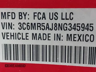 2022 Ram 2500 Tradesman with VIN 3C6MR5AJ8NG345945, listed as a IAAI auction lot 41848442 with 24,798 mi miles and . Bid and sale history available at DreamBid. Image 9.