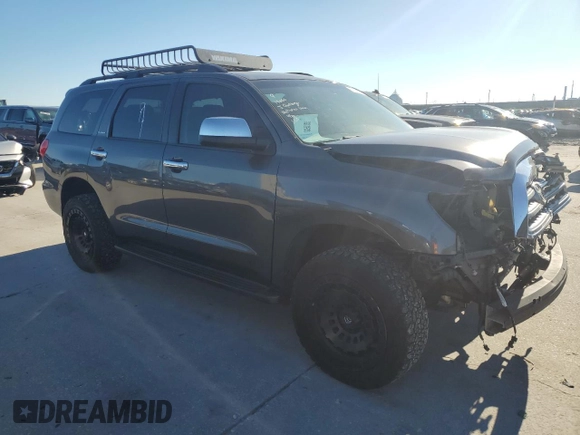 2016 Toyota Sequoia Platinum with VIN 5TDDW5G1XGS138809, listed as a Copart auction lot 80647554 with 0 mi miles and Salvage Title. Bid and sale history available at carsss.com. Image 4.