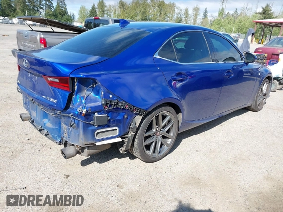 2016 Lexus IS 350 with VIN JTHCE1D23G5010548, listed as a IAAI auction lot 42153922 with 54,528 mi miles and . Bid and sale history available at DreamBid. Image 4.