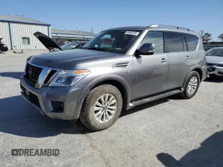 2020 Nissan Armada SL with VIN JN8AY2NC8LX517946, listed as a Copart auction lot 48800105 with 115,574 mi miles and Salvage Title. Bid and sale history available at carsss.com. Image 1.