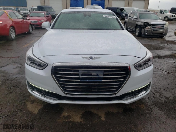 2018 Genesis G90 5.0L Ultimate with VIN KMHG54JH4JU049185, listed as a Copart auction lot 46875004 with 52,433 mi miles. Bid and sale history available at carsss.com. Image 5.