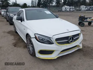 2017 Mercedes-Benz C 43 AMG with VIN WDDWJ6EB5HF489885, listed as a IAAI auction lot 41622994 with 77,547 mi miles and . Bid and sale history available at carsss.com. Image 1.