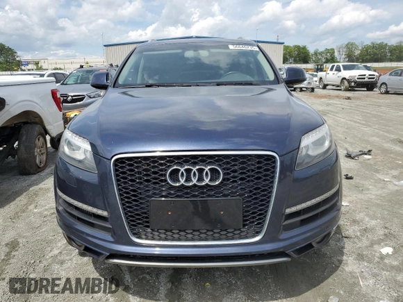 2015 Audi Q7 Premium Plus with VIN WA1LMAFEXFD017734, listed as a Copart auction lot 56646235 with 126,857 mi miles and Salvage title. Bid and sale history available at DreamBid. Image 5.