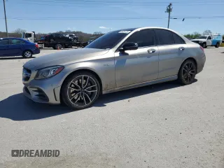 2019 Mercedes-Benz C 43 AMG with VIN 55SWF6EB7KU309344, listed as a Copart auction lot 50635725 with 64,153 mi miles and Salvage title. Bid and sale history available at DreamBid. Image 1.
