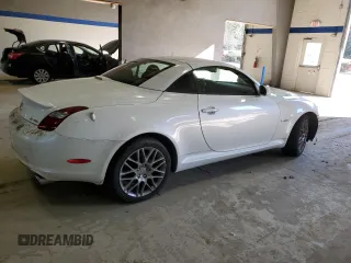2007 Lexus SC 430 with VIN JTHFN45Y879012287, listed as a Copart auction lot 84038734 with 80,308 mi miles and Salvage Title. Bid and sale history available at DreamBid. Image 3.
