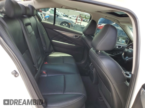 2015 Infiniti Q50 Sport with VIN JN1BV7AP4FM344160, listed as a Copart auction lot 61480985 with 99,666 mi miles and Salvage title. Bid and sale history available at DreamBid. Image 10.