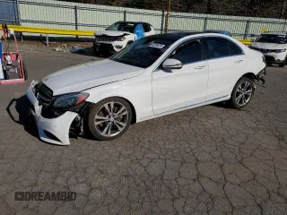 2017 Mercedes-Benz C 300 with VIN 55SWF4KB8HU209903, listed as a Copart auction lot 45295475 with Not Provided miles and Salvage Title. Bid and sale history available at carsss.com. Image 1.