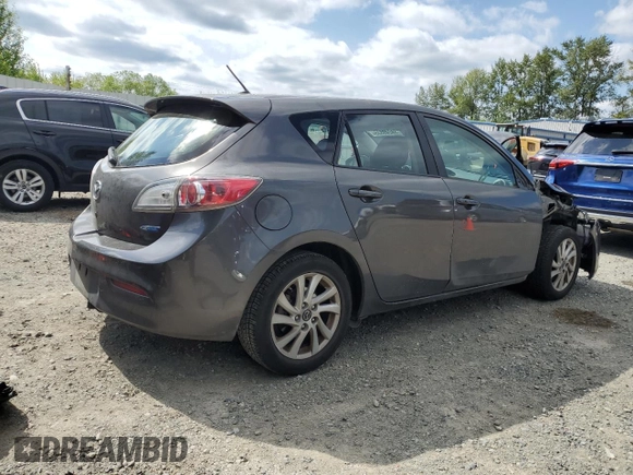 2013 Mazda 3 i Touring with VIN JM1BL1LP2D1757240, listed as a Copart auction lot 59246835 with 92,370 mi miles and Salvage title. Bid and sale history available at DreamBid. Image 3.