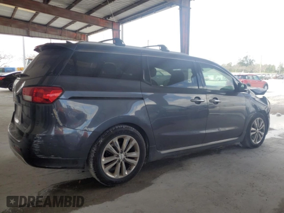 2017 Kia Sedona SX-L with VIN KNDME5C17H6327833, listed as a Copart auction lot 50885245 with 21,967 mi miles and Salvage Title. Bid and sale history available at carsss.com. Image 3.