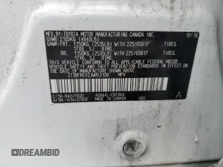 2018 Toyota RAV4 LE with VIN 2T3BFREV2JW853108, listed as a Copart auction lot 61245795 with 174,196 mi miles and Salvage title. Bid and sale history available at DreamBid. Image 13.