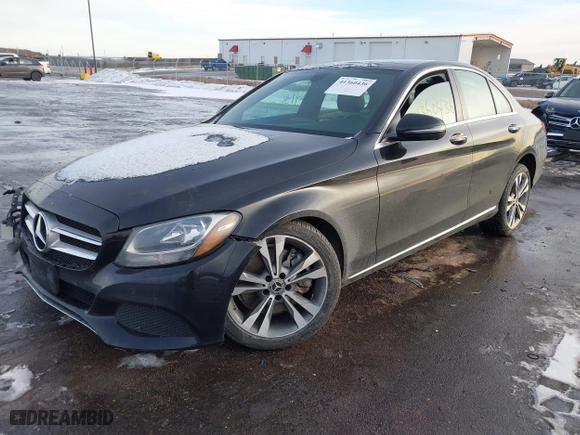 2018 Mercedes-Benz C-Class C 300 with VIN 55SWF4KB8JU281738, listed as a IAAI auction lot 41360436 with 61,170 mi miles. Bid and sale history available at carsss.com. Image 17.