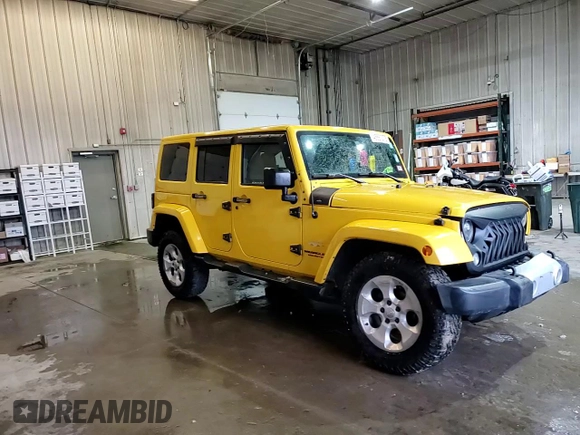 2015 Jeep Wrangler Unlimited Sahara with VIN 1C4BJWEG1FL704231, listed as a Copart auction lot 46683275 with 133,097 mi miles and Salvage Title. Bid and sale history available at carsss.com. Image 15.