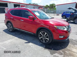 2017 Nissan Rogue SV with VIN JN8AT2MT5HW400614, listed as a IAAI auction lot 42445672 with 75,520 mi miles and . Bid and sale history available at DreamBid. Image 1.