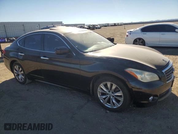 2012 Infiniti M37 with VIN JN1BY1AP4CM331988, listed as a Copart auction lot 80298104 with 165,704 mi miles and Salvage Title. Bid and sale history available at carsss.com. Image 4.