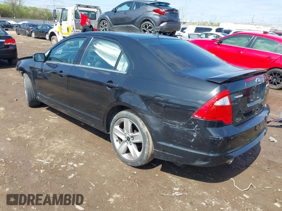 2011 Ford Fusion SPORT with VIN 3FAHP0KC4BR105574, listed as a IAAI auction lot 41941235 with 74,615 mi miles. Bid and sale history available at carsss.com. Image 3.