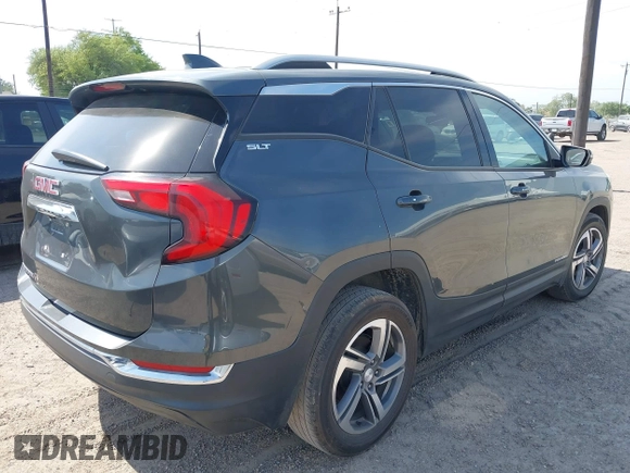 2020 GMC Terrain SLT with VIN 3GKALPEVXLL125009, listed as a IAAI auction lot 42066906 with 1 mi miles. Bid and sale history available at carsss.com. Image 4.