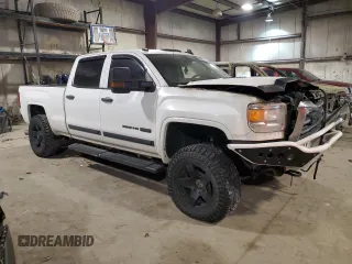 2015 GMC Sierra 2500HD SLT with VIN 1GT12ZE88FF598796, listed as a Copart auction lot 88083535 with Not provided miles and Salvage title. Bid and sale history available at DreamBid. Image 4.