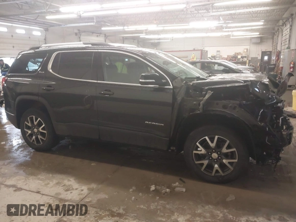 2021 GMC Acadia SLE with VIN 1GKKNRLS9MZ232758, listed as a IAAI auction lot 41548170 with 56,714 mi miles. Bid and sale history available at carsss.com. Image 14.