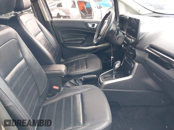 2019 Ford EcoSport Titanium with VIN MAJ6S3KL1KC267698, listed as a IAAI auction lot 41502722 with 83,673 mi miles and . Bid and sale history available at DreamBid. Image 5.