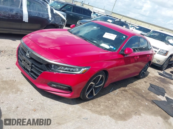 2019 Honda Accord Sport z VIN 1HGCV1F37KA145136, wystawiony jako IAAI lot #42530379 z przebiegiem 88 126 mil mil oraz . Historia ofert i sprzedaży dostępna na DreamBid. Obrazek 2.