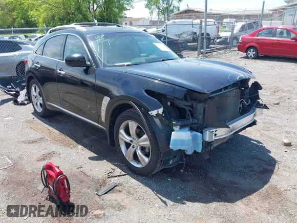 2009 Infiniti FX35 with VIN JNRAS18W69M158488, listed as a IAAI auction lot 42044264 with 90,673 mi miles. Bid and sale history available at carsss.com. Image 1.