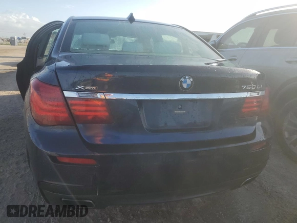 2015 BMW 7 Series 750Li xDrive with VIN WBAYF8C58FD654184, listed as a Copart auction lot 77203184 with 122,955 mi miles and Non Repairable. Bid and sale history available at DreamBid. Image 6.