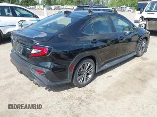 2022 Subaru WRX with VIN JF1VBAA68N9007537, listed as a IAAI auction lot 42320771 with 22,016 mi miles and . Bid and sale history available at DreamBid. Image 4.