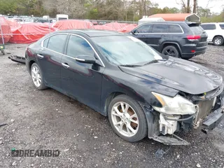 2012 Nissan Maxima 3.5 SV w/Sport Pkg with VIN 1N4AA5AP1CC863053, listed as a IAAI auction lot 41729897 with 168,184 mi miles. Bid and sale history available at carsss.com. Image 1.