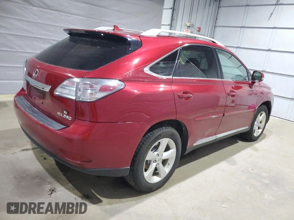 2011 Lexus RX 350 with VIN 2T2BK1BA0BC096540, listed as a Copart auction lot 48658195 with 123,672 mi miles and Salvage Title. Bid and sale history available at DreamBid. Image 3.