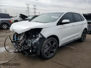 2021 Ford Edge ST with VIN 2FMPK4AP5MBA60142, listed as a Copart auction lot 46326495 with 25,747 mi miles and Salvage Title. Bid and sale history available at carsss.com. Image 1.
