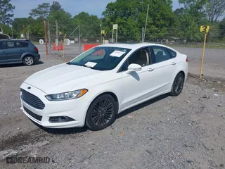 2014 Ford Fusion SE with VIN 3FA6P0HD9ER373399, listed as a IAAI auction lot 42049654 with 95,608 mi miles. Bid and sale history available at carsss.com. Image 2.