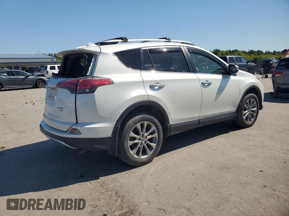 2016 Toyota RAV4 Limited z VIN JTMDFREV8GD177701, wystawiony jako Copart lot #57598425 z przebiegiem 59 225 mil mil oraz Szkoda całkowita • Salvage title. Historia ofert i sprzedaży dostępna na DreamBid. Obrazek 3.