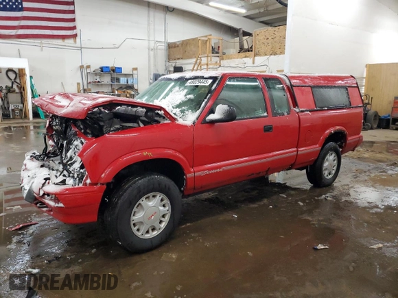 1995 GMC Sonoma with VIN 1GTCT19W1S8525073, listed as a Copart auction lot 48029445 with 122,777 mi miles and Salvage Title. Bid and sale history available at carsss.com. Image 1.