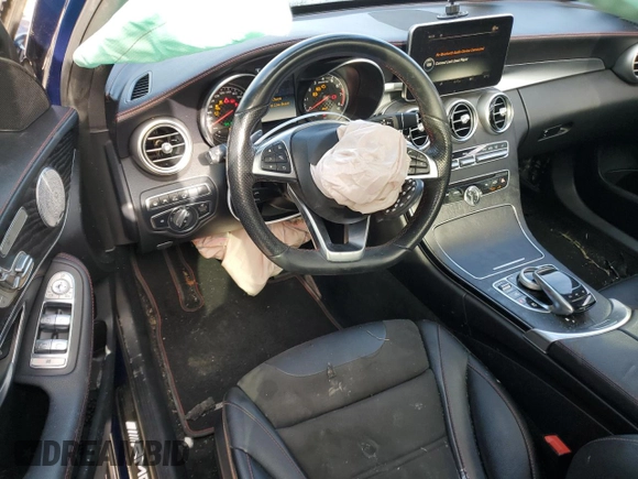 2018 Mercedes-Benz C 43 AMG with VIN 55SWF6EB3JU252235, listed as a Copart auction lot 85720424 with 74,266 mi miles and Salvage Title. Bid and sale history available at carsss.com. Image 8.