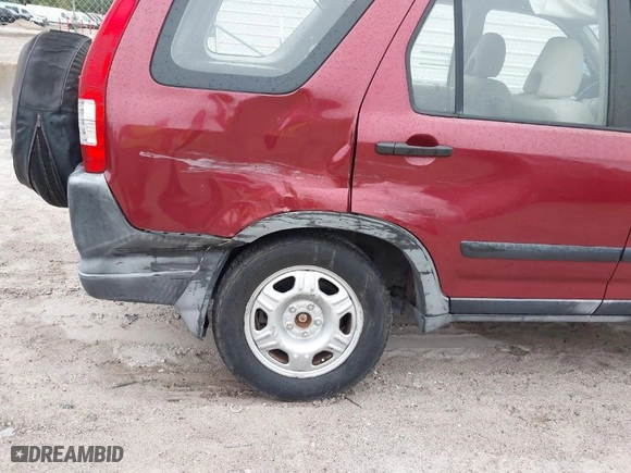 2005 Honda CR-V LX with VIN JHLRD68505C007375, listed as a IAAI auction lot 41979371 with 44,308 mi miles. Bid and sale history available at carsss.com. Image 6.