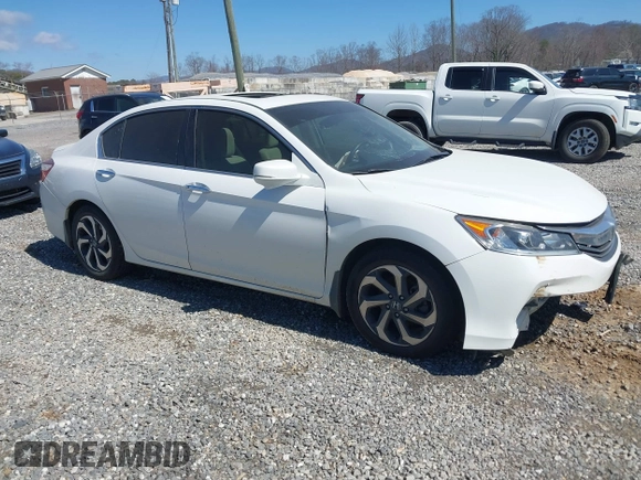 2016 Honda Accord Sedan EX with VIN 1HGCR2F72GA087215, listed as a IAAI auction lot 41807421 with 129,220 mi miles. Bid and sale history available at carsss.com. Image 1.