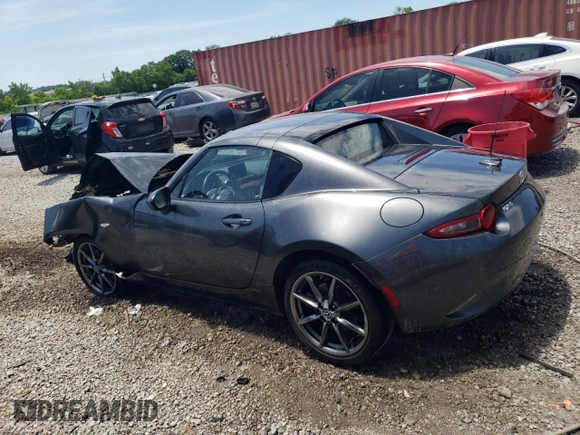2020 Mazda MX-5 Miata RF Grand Touring with VIN JM1NDAM71L0411211, listed as a Copart auction lot 58496834 with 0 mi miles and Salvage Title. Bid and sale history available at carsss.com. Image 2.