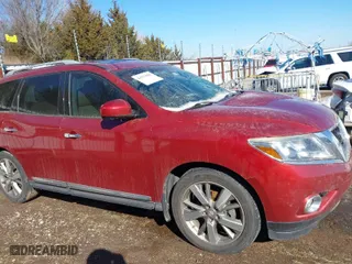 2016 Nissan Pathfinder Platinum with VIN 5N1AR2MM3GC614144, listed as a IAAI auction lot 41554806 with 130,398 mi miles. Bid and sale history available at carsss.com. Image 13.