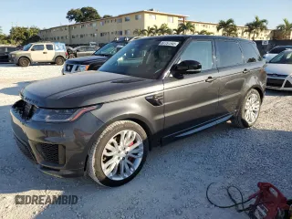 2018 Land Rover Range Rover Sport Autobiography with VIN SALWV2RE6JA804202, listed as a Copart auction lot 87757345 with 41,281 mi miles and Salvage Title. Bid and sale history available at DreamBid. Image 1.