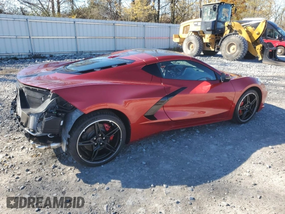 2021 Chevrolet Corvette 3LT with VIN 1G1YC2D4XM5108100, listed as a Copart auction lot 77981514 with 2,415 mi miles and Salvage Title. Bid and sale history available at carsss.com. Image 3.